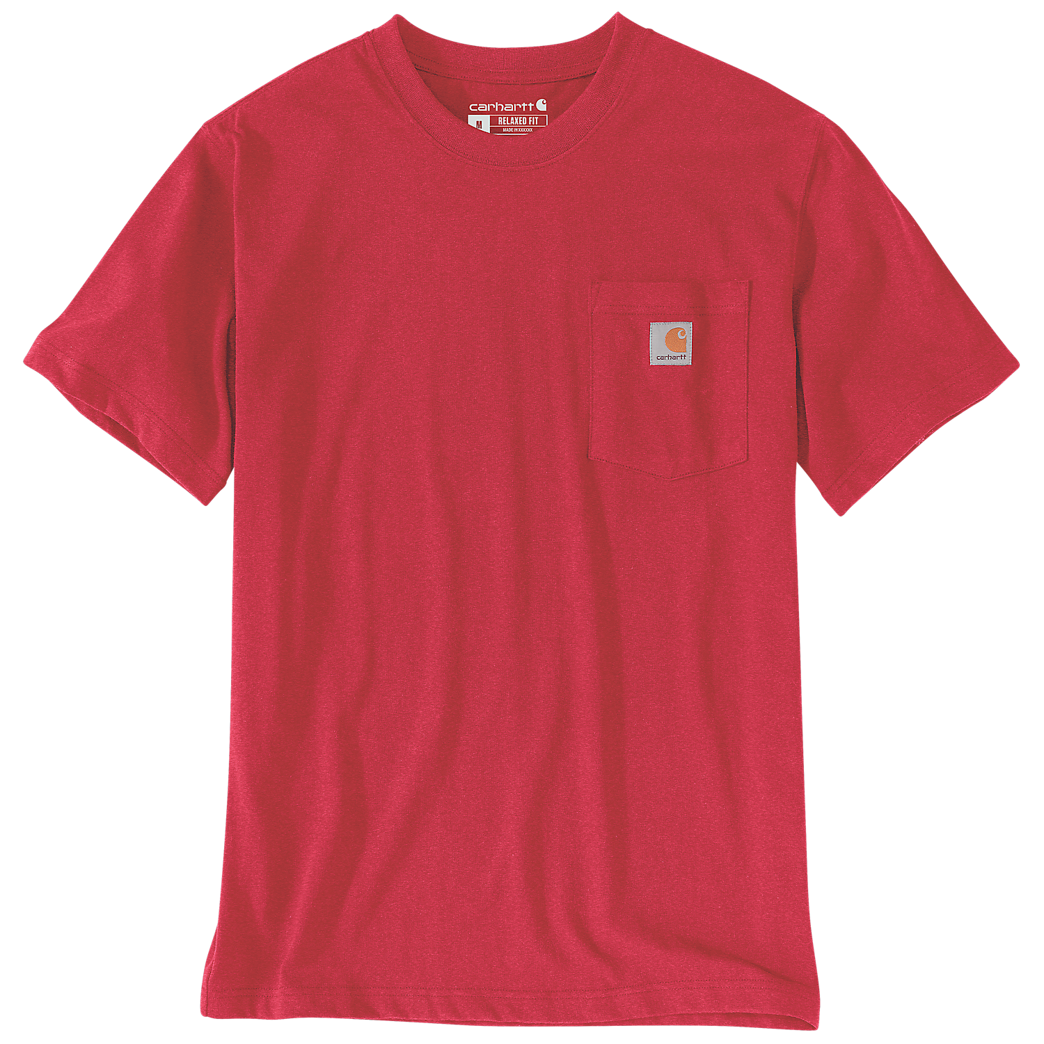 Carhartt K87 Pocket T-shirt - 103296 R68 Fire Red Heather Carhartt K87 Pocket T-shirt - 103296 R68 Fire Red Heather