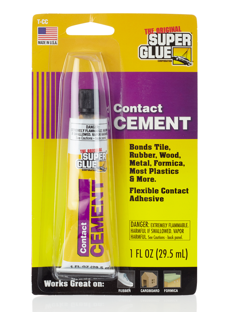 Contact cement super glue