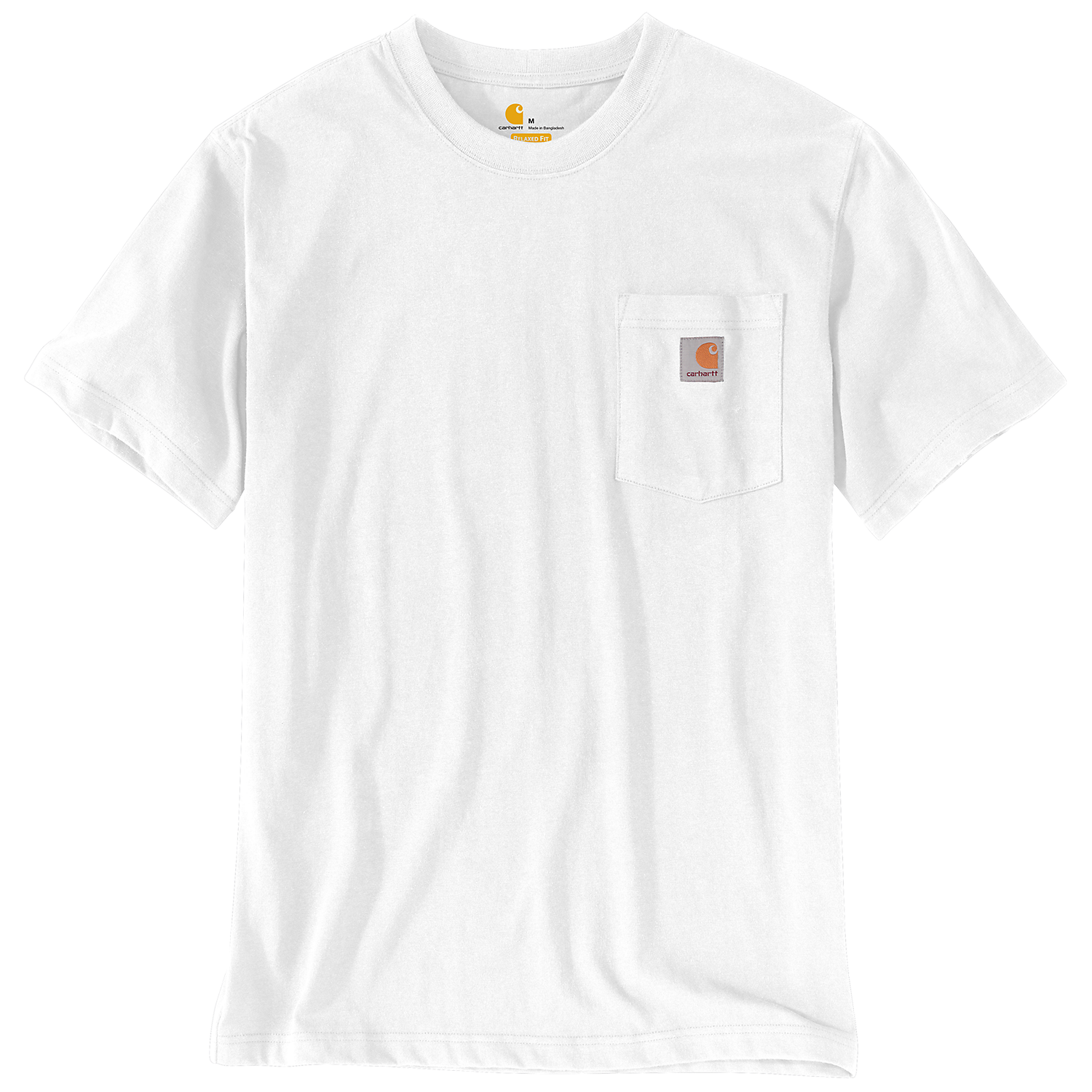 Carhartt K87 Pocket T-shirt 103296 White Livestock Show Equipment