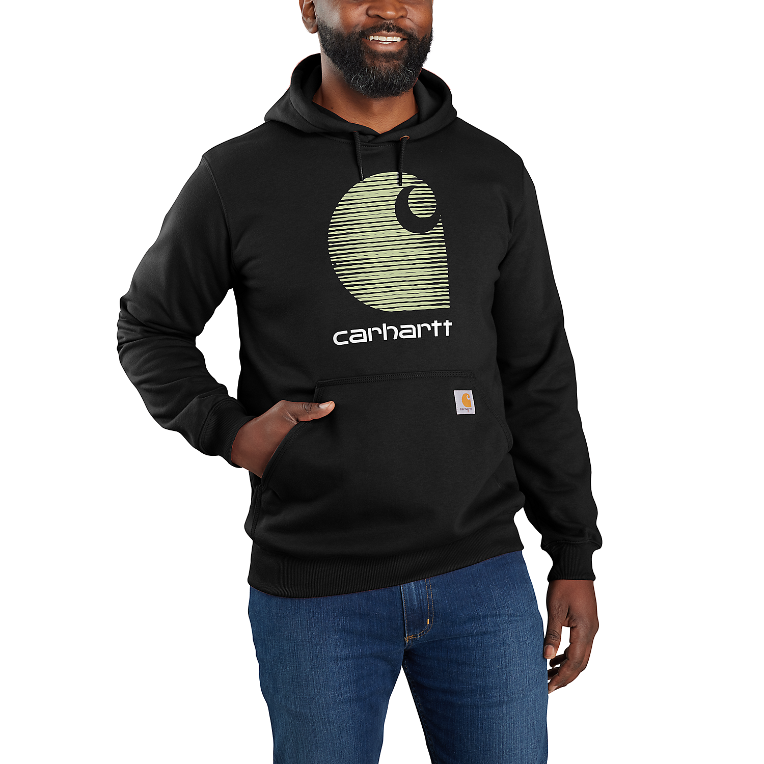 Carhartt Rain Defender Hoodie - Schwarz 105431 - Livestock Show Equipment