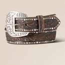 Ariat Studded Tooled Embossed Belt - Women  10022904