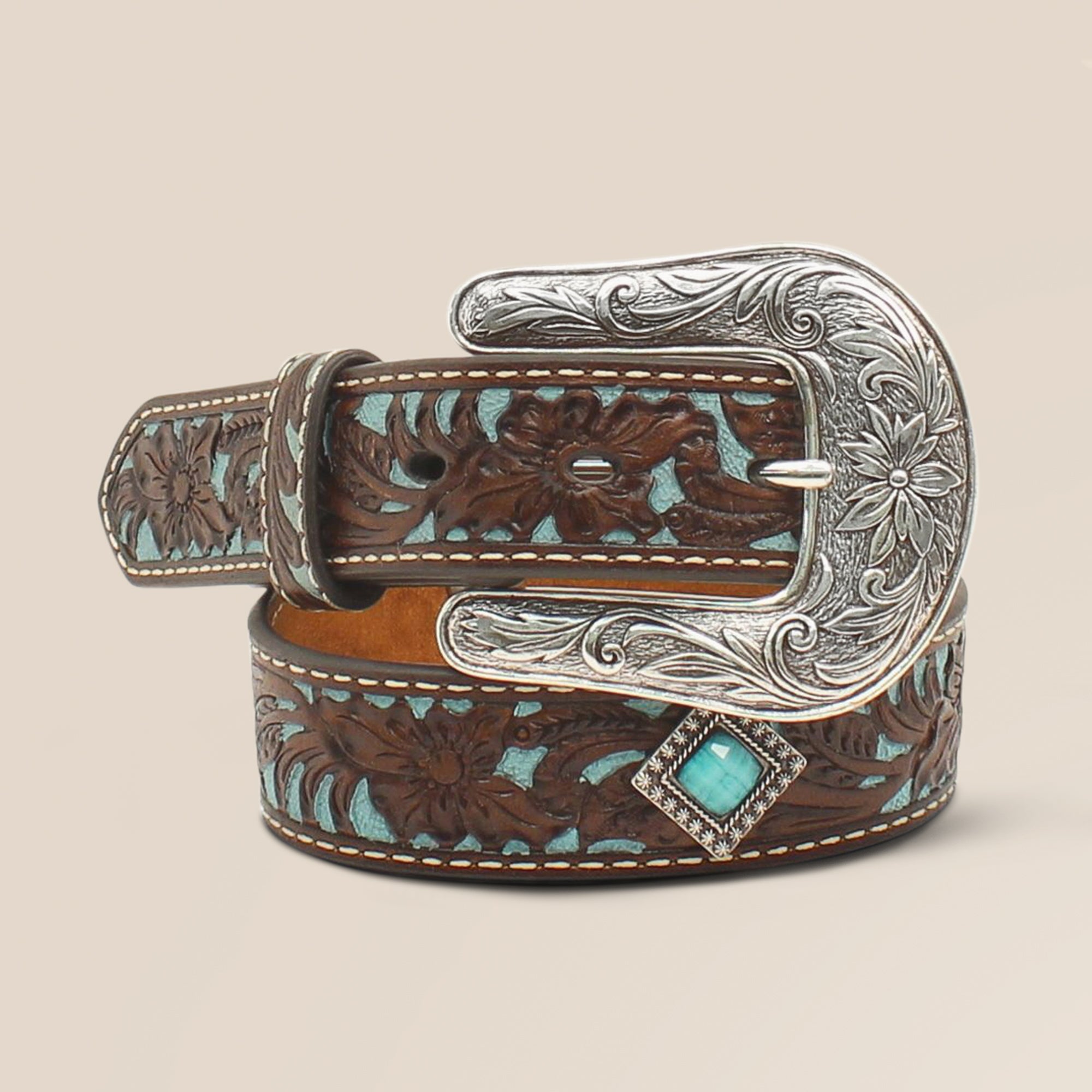 Ariat Girls Fancy Tooled Belt With Buckle