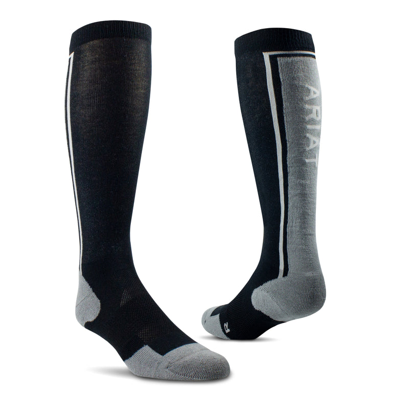 Ariattek Winter Slimline Socks Black/Grey - 10047307 - one size