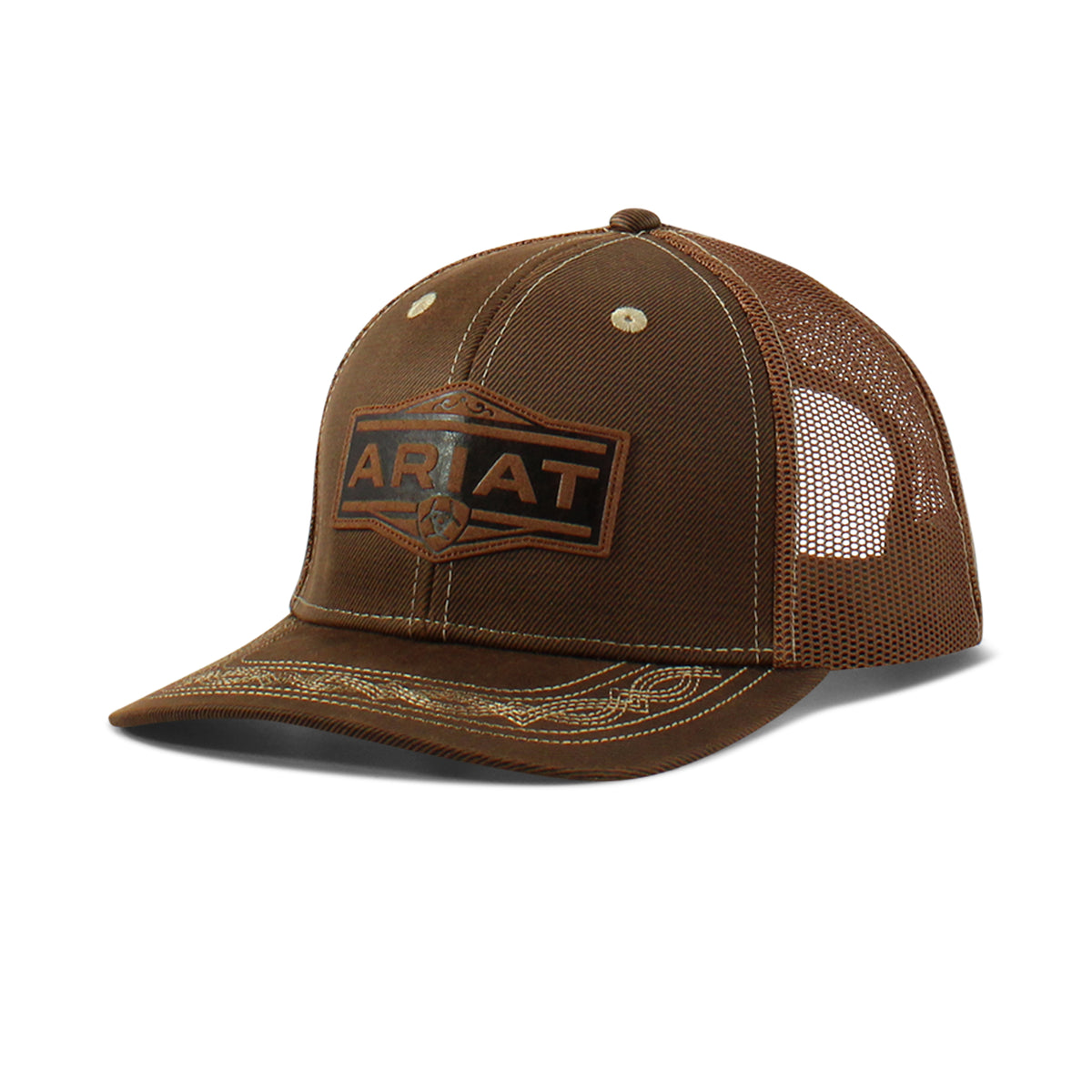 Ariat Vintage Logo Patch cap Brown