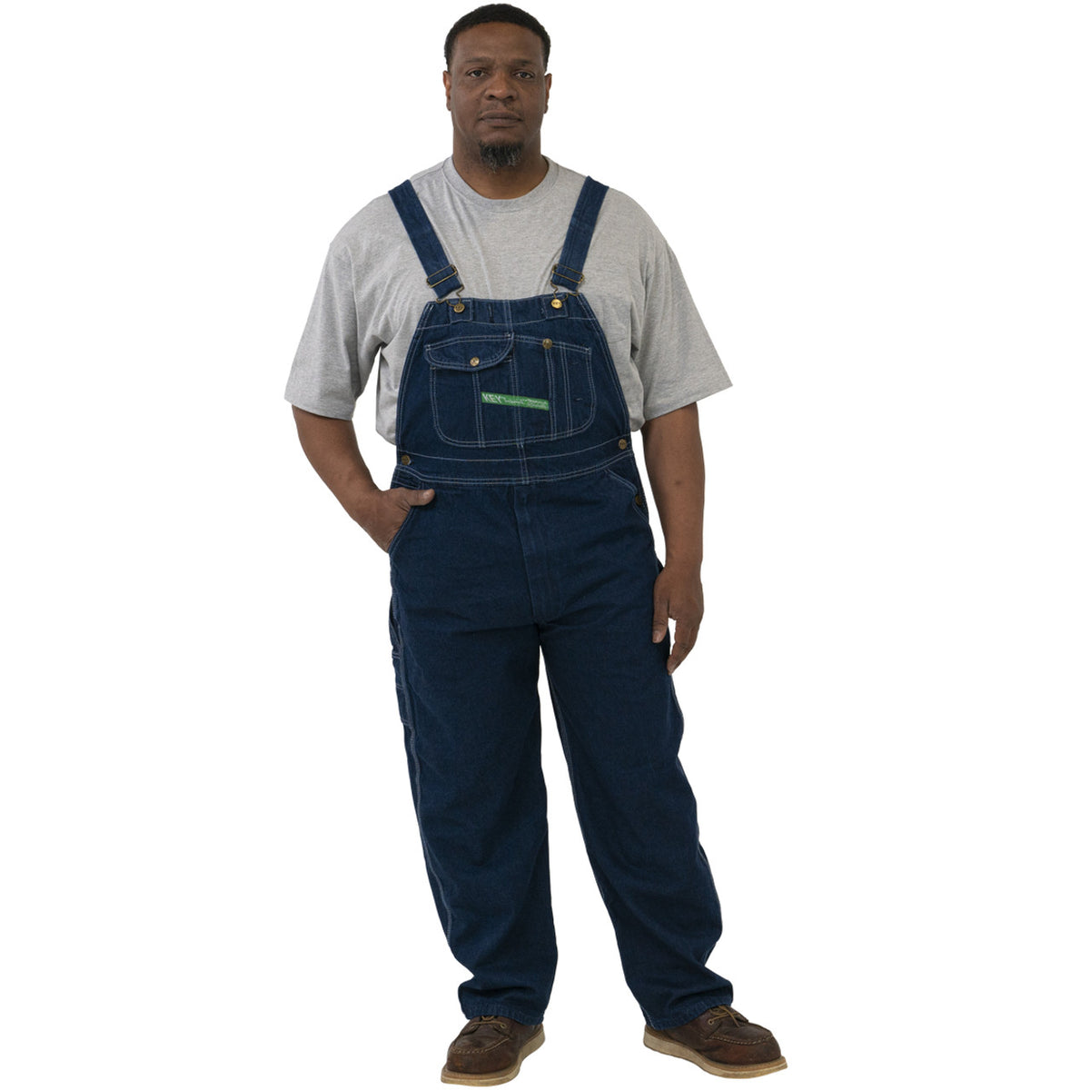 Key Washed Denim Bib Overall - 273.43 - Livestock Show Equipment