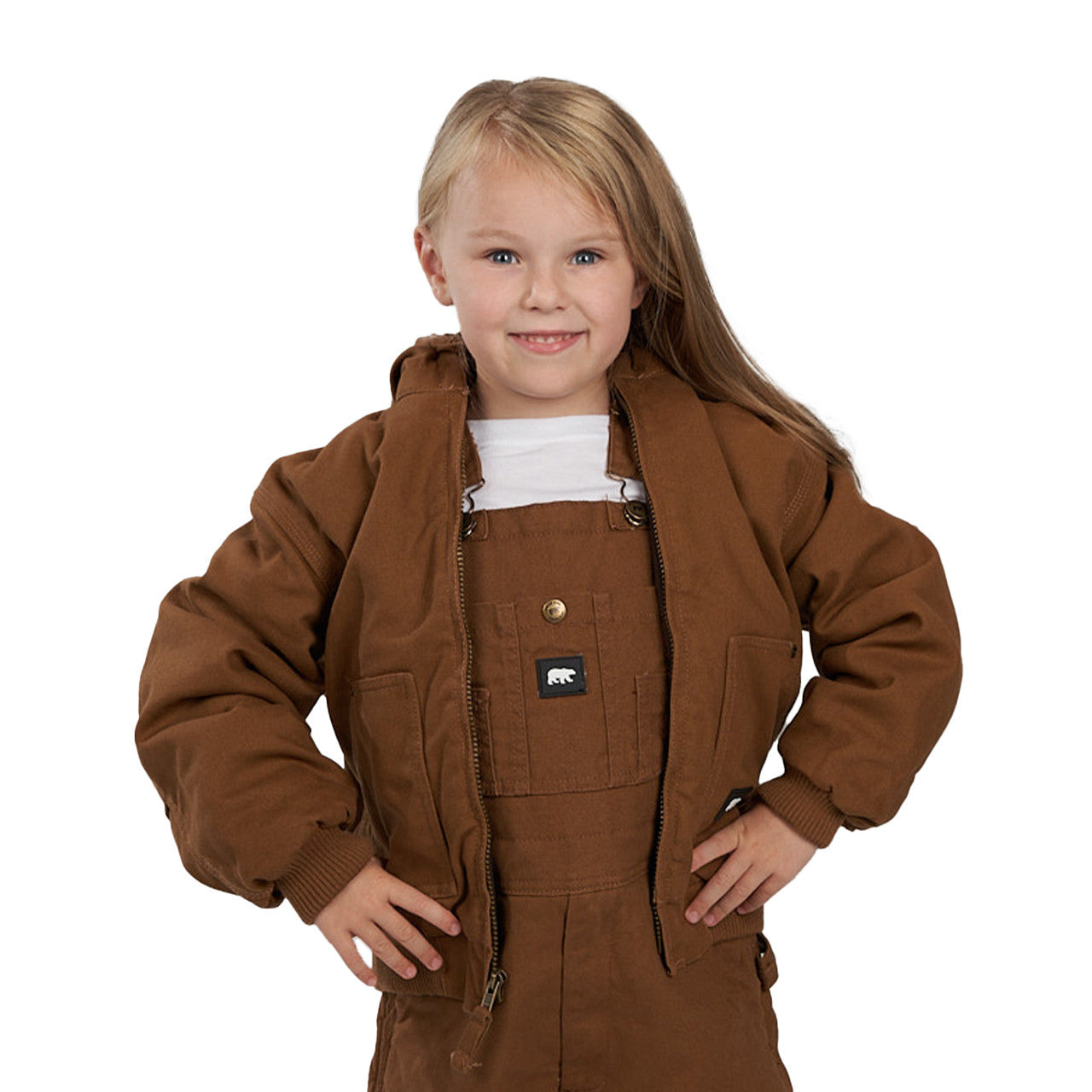 Isolierte Satteljacke für Kinder mit Kapuze