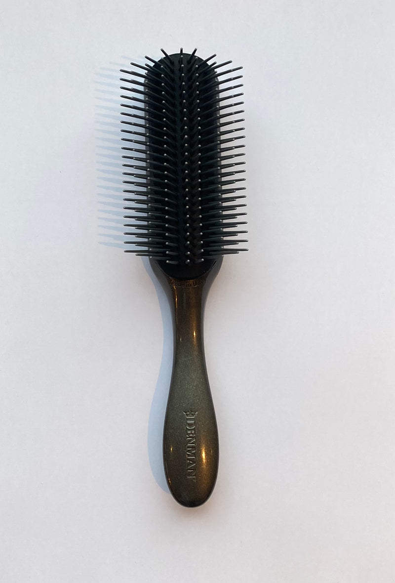 Topline Brush Denman 9 row - Grey Metallic with grey pins