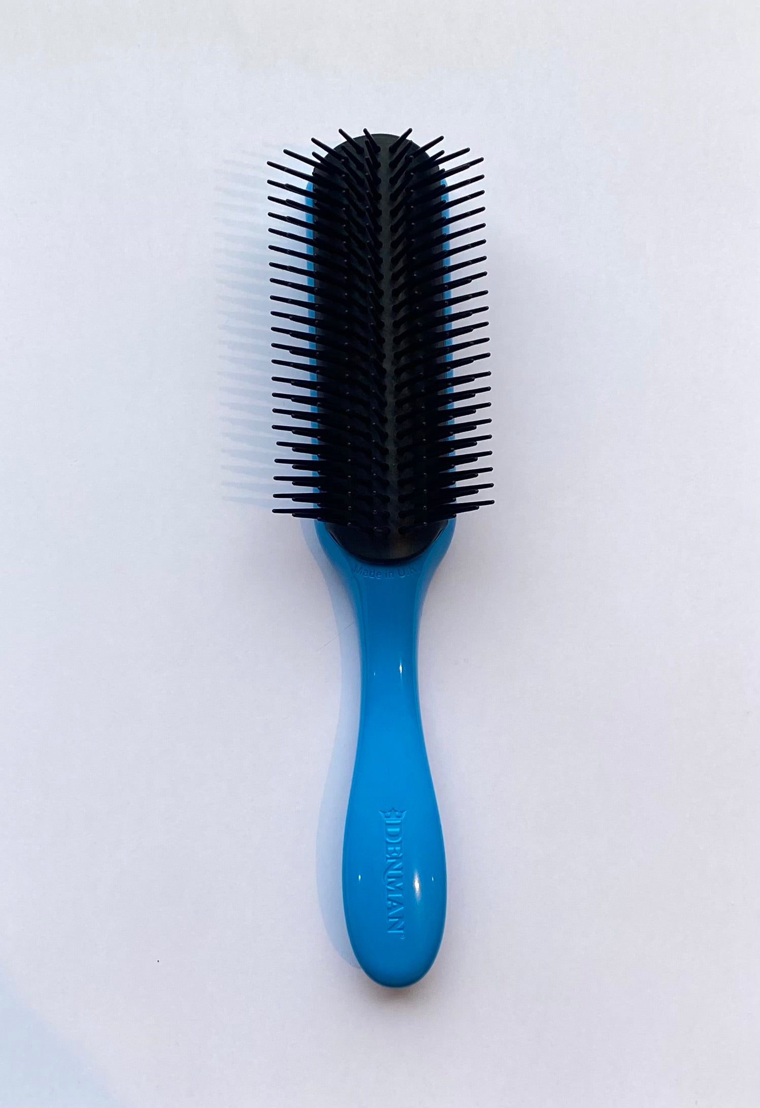 Topline Brush Denman 9 row - Santorini Blue with black pins
