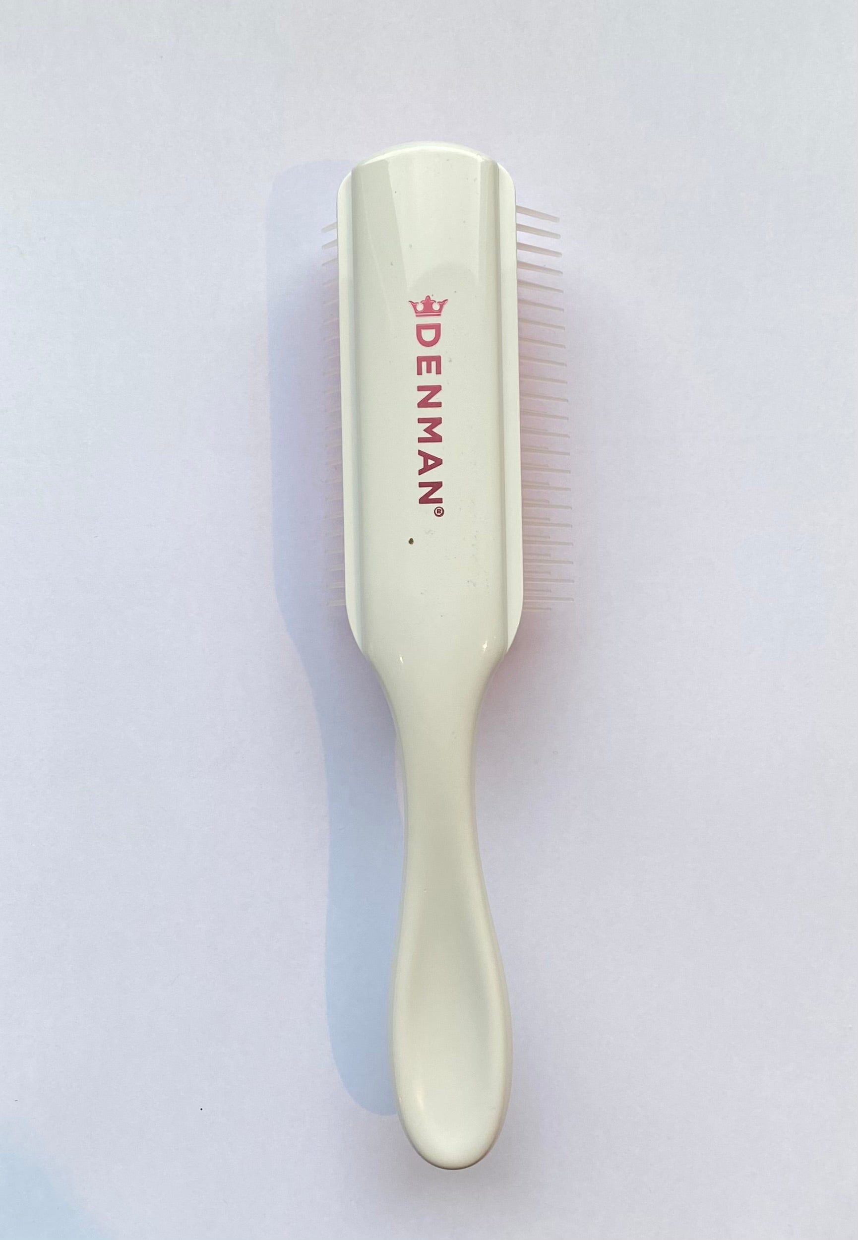 Topline Brush Denman 9 row - Kyoto White/pink with white pins