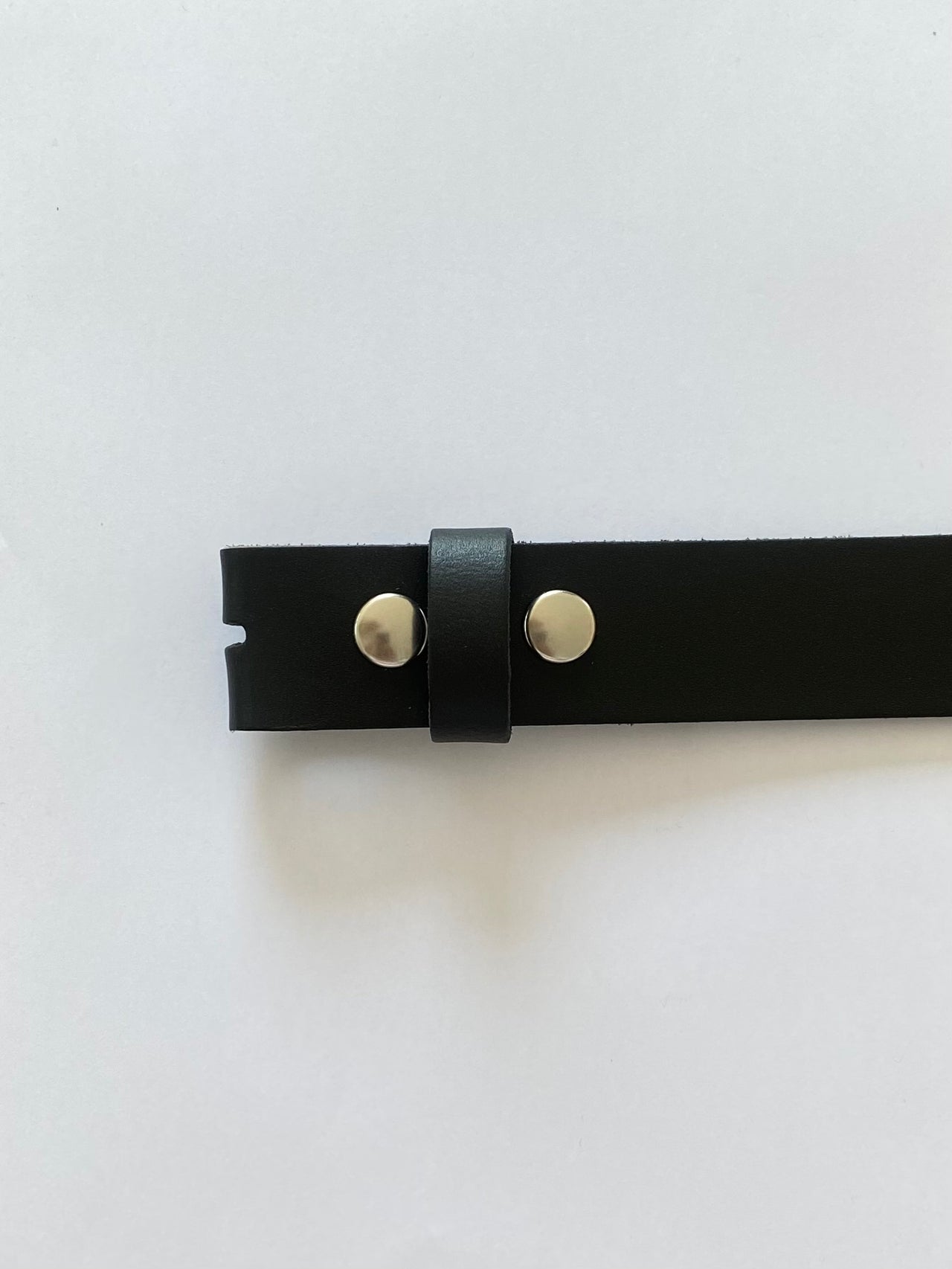 Leren riem zwart