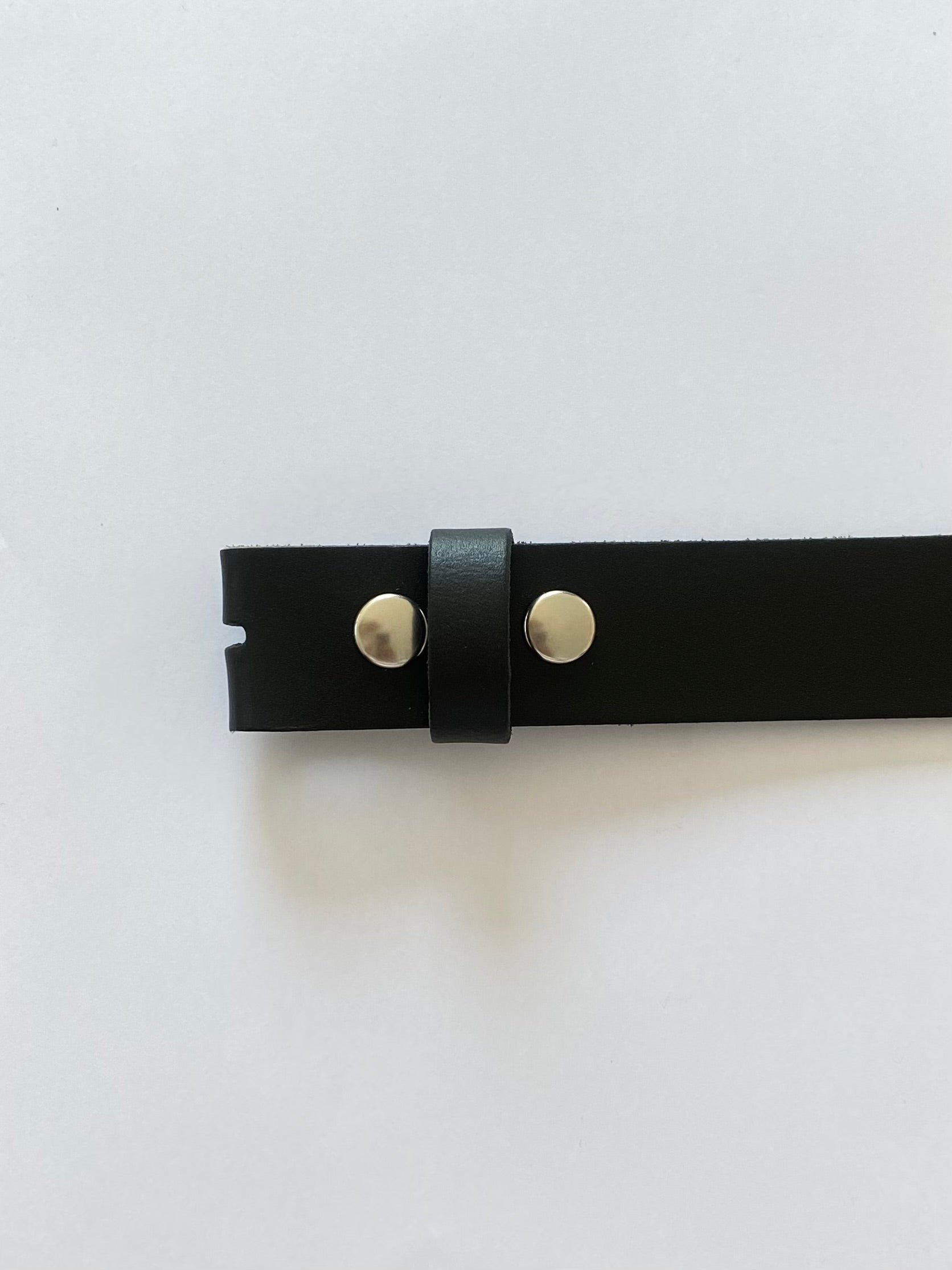 Leren riem zwart