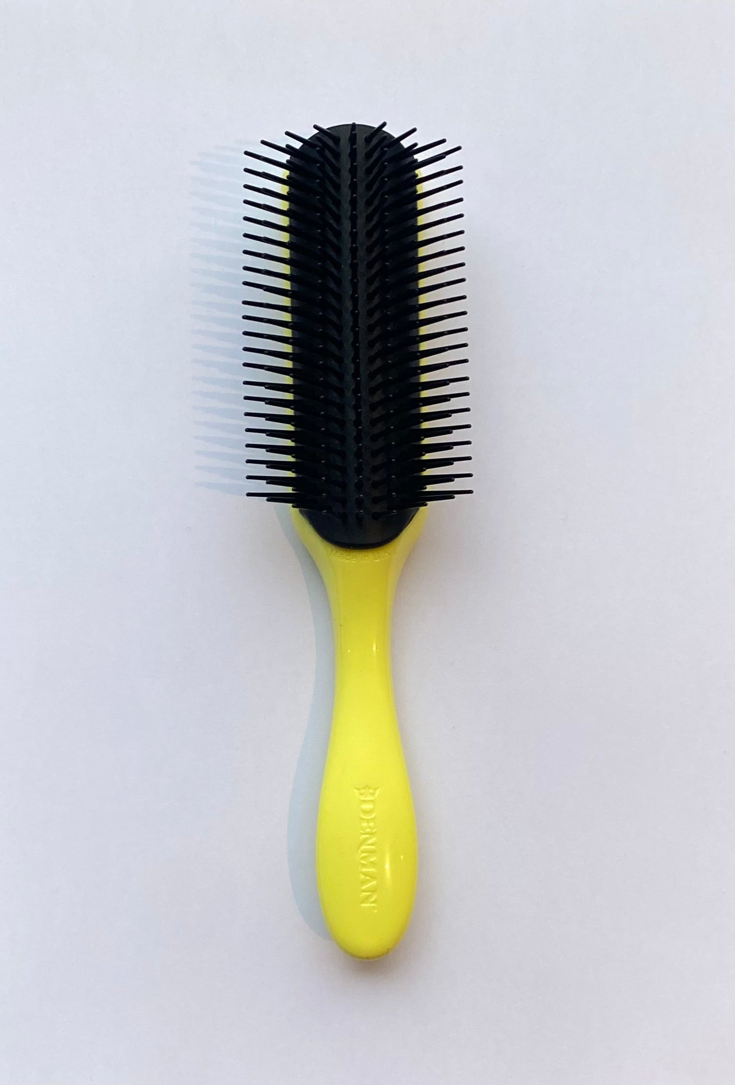 Topline Brush Denman 9 row - Honolulu Yellow with black pins