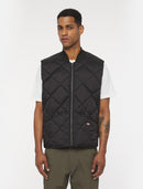 Dickies Diamant Quilted Vest - Zwart