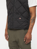 Dickies Diamant Quilted Vest - Zwart