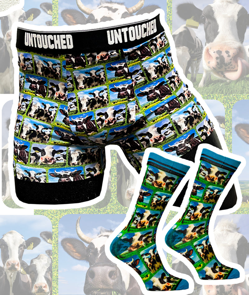 Gift set Cow Boxer & Socks