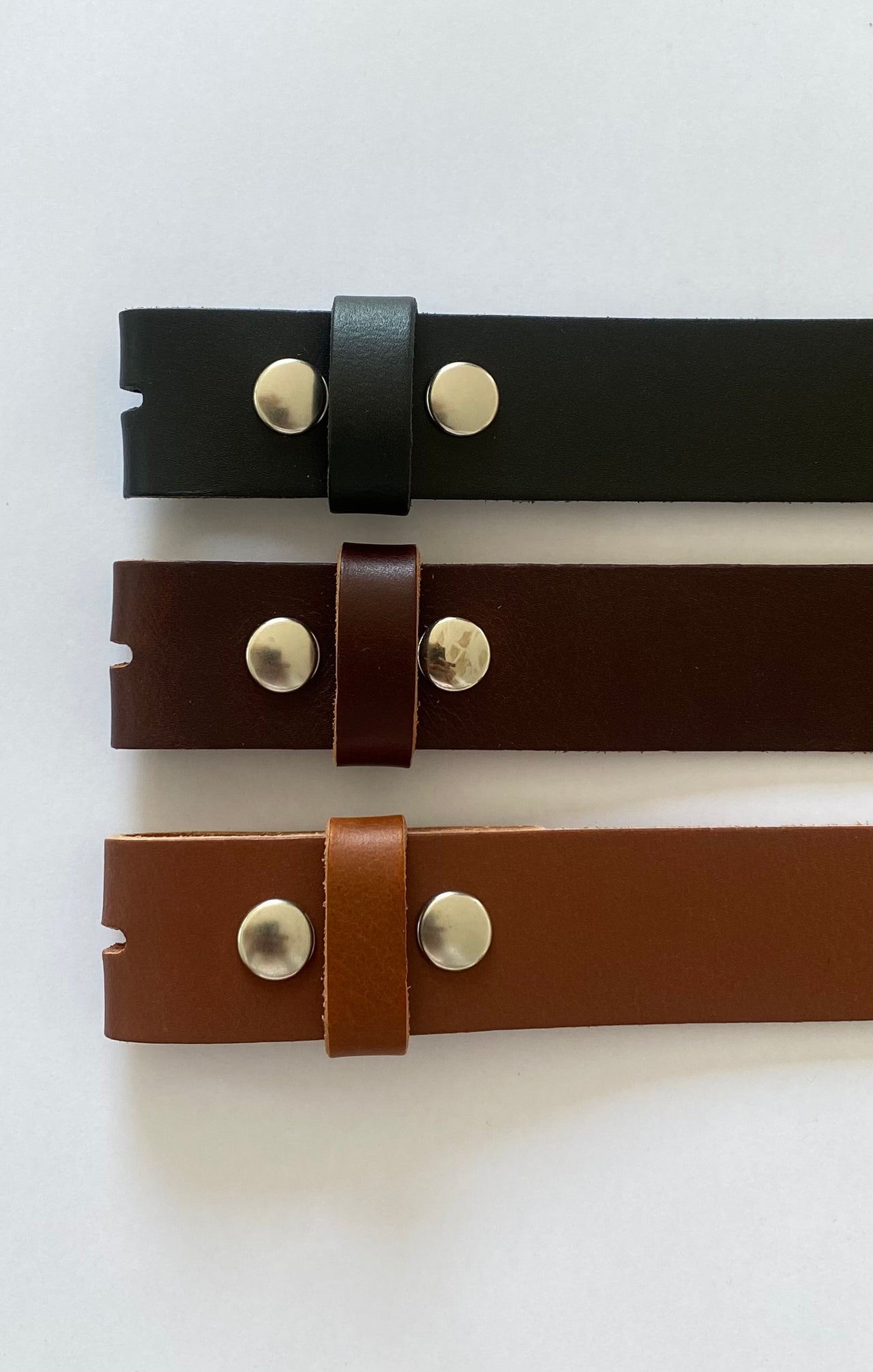 Leren riem zwart