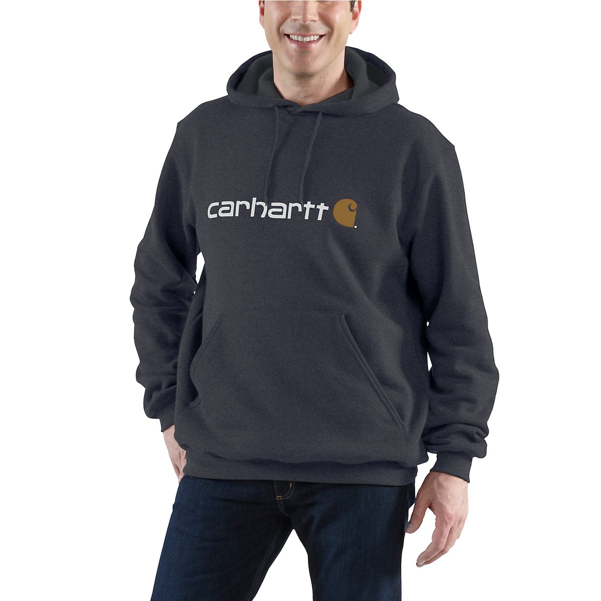 Carhartt Trui Met Logo En Capuchon  - 100074 026