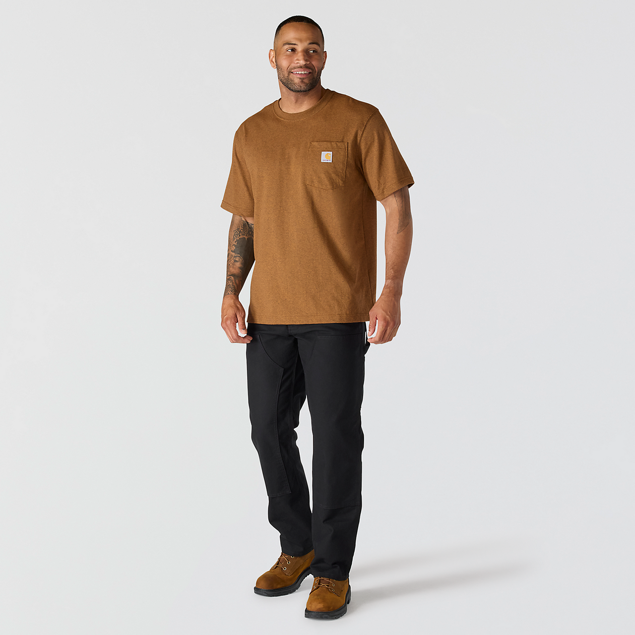 Carhartt K87 Pocket T-shirt - 103296 Carhartt Brown