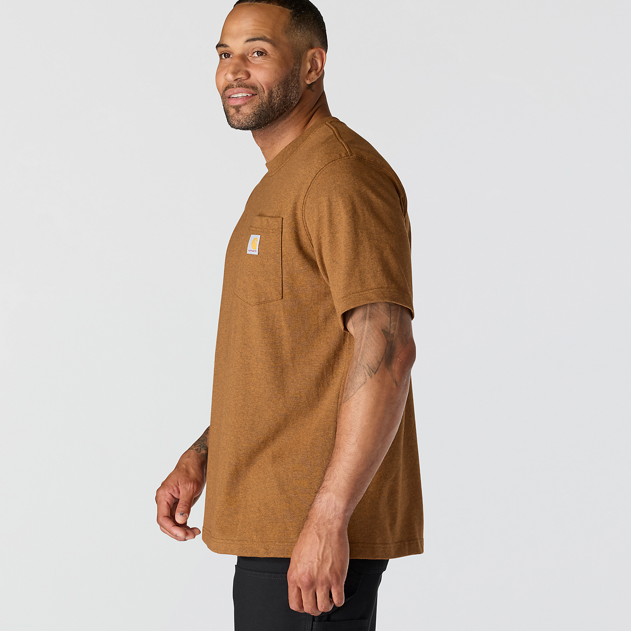 Carhartt K87 Pocket T-shirt - 103296 Carhartt Brown