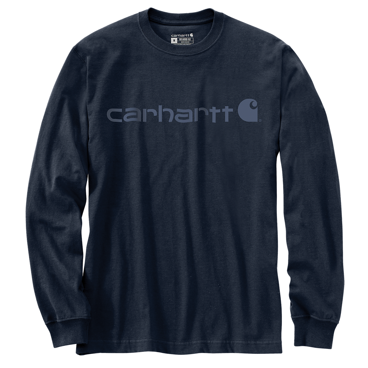 Carhartt Men's Dearborn Relaxed Loose Logo T-Shirt -  104107 Navy/Dark blue