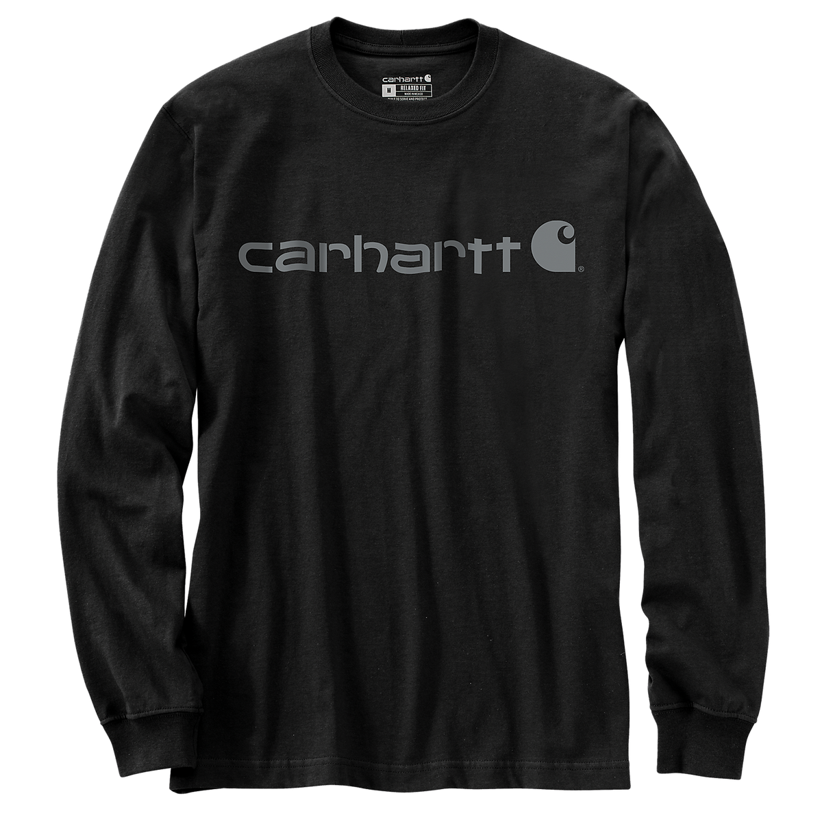 Carhartt Men's Dearborn Relaxed Loose Logo T-Shirt -  104107 N21 Black/Gray
