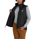 Carhartt Women's Rain Defender Nylon Insulated Vest - 104315 N04 Black