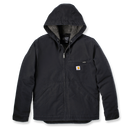 Carhartt Men's Sherpa Lined Jacket Washed Duck - 104392 Black