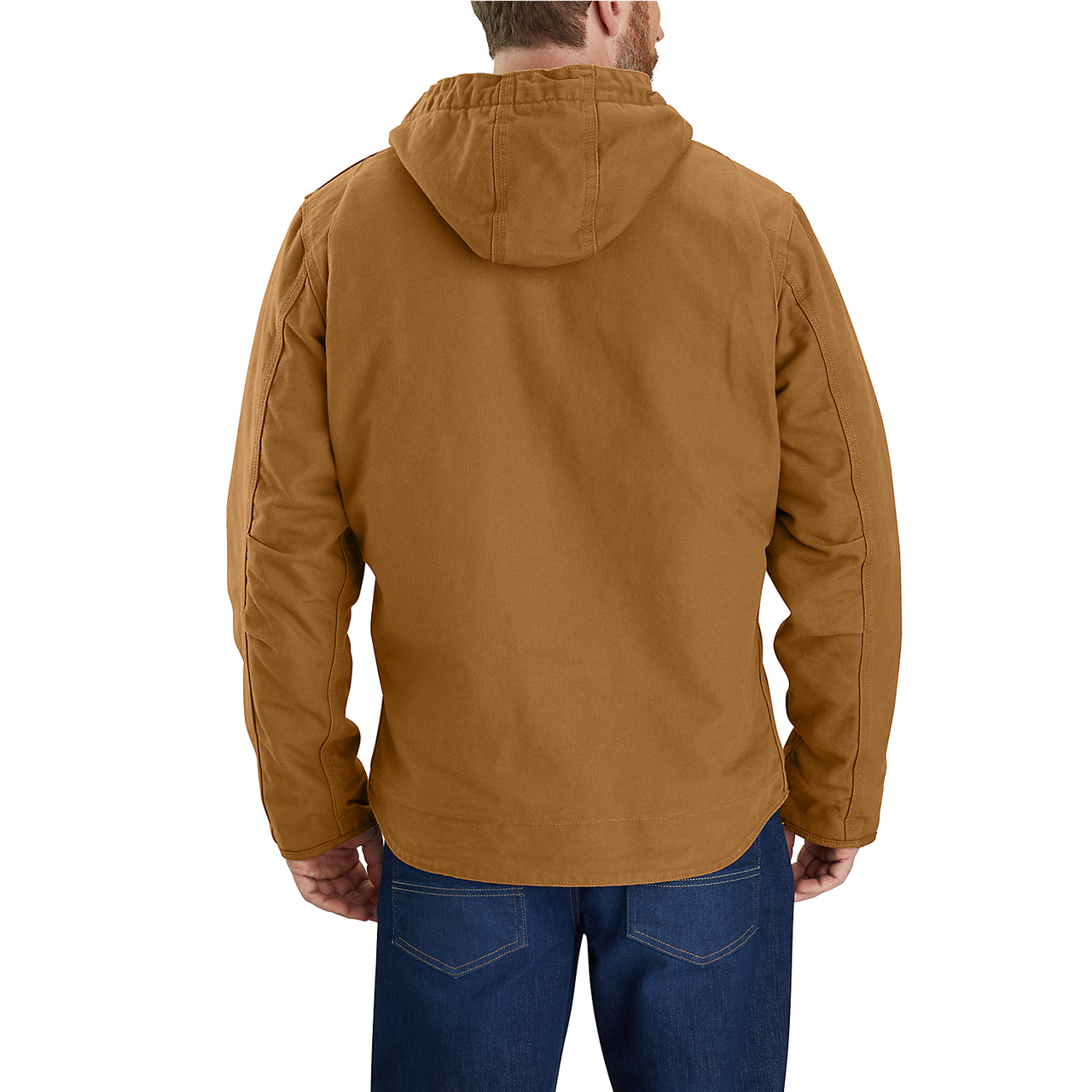 Carhartt Sherpa gevoerde herenjas Washed Duck - 104392 CB