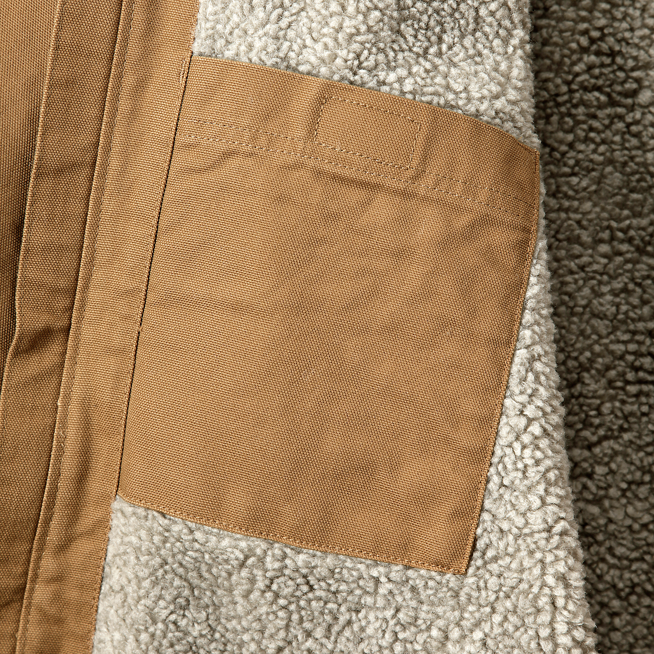 Carhartt Sherpa gevoerde herenjas Washed Duck - 104392 CB