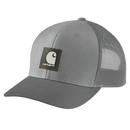 Carhartt Twill Mesh-Back Logo Patch Cap - 105216 Grey