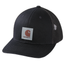 Carhartt Twill Mesh-Back Logo Patch Cap - Black 105216