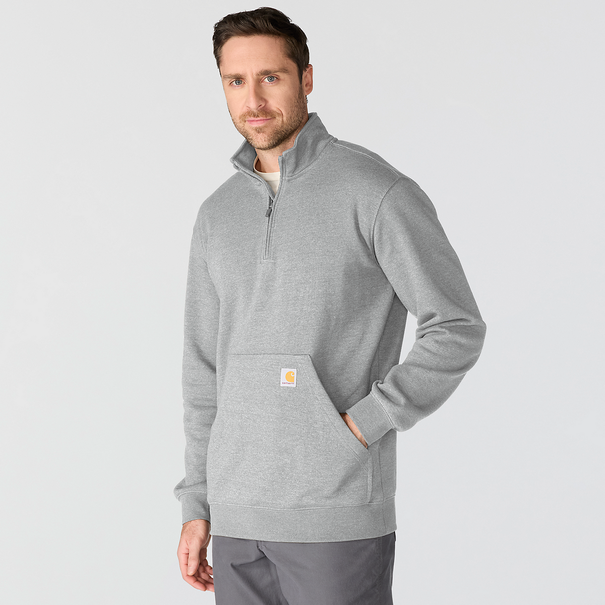 Carhartt heren Marquette QZip-sweatshirt - 105294 HGY