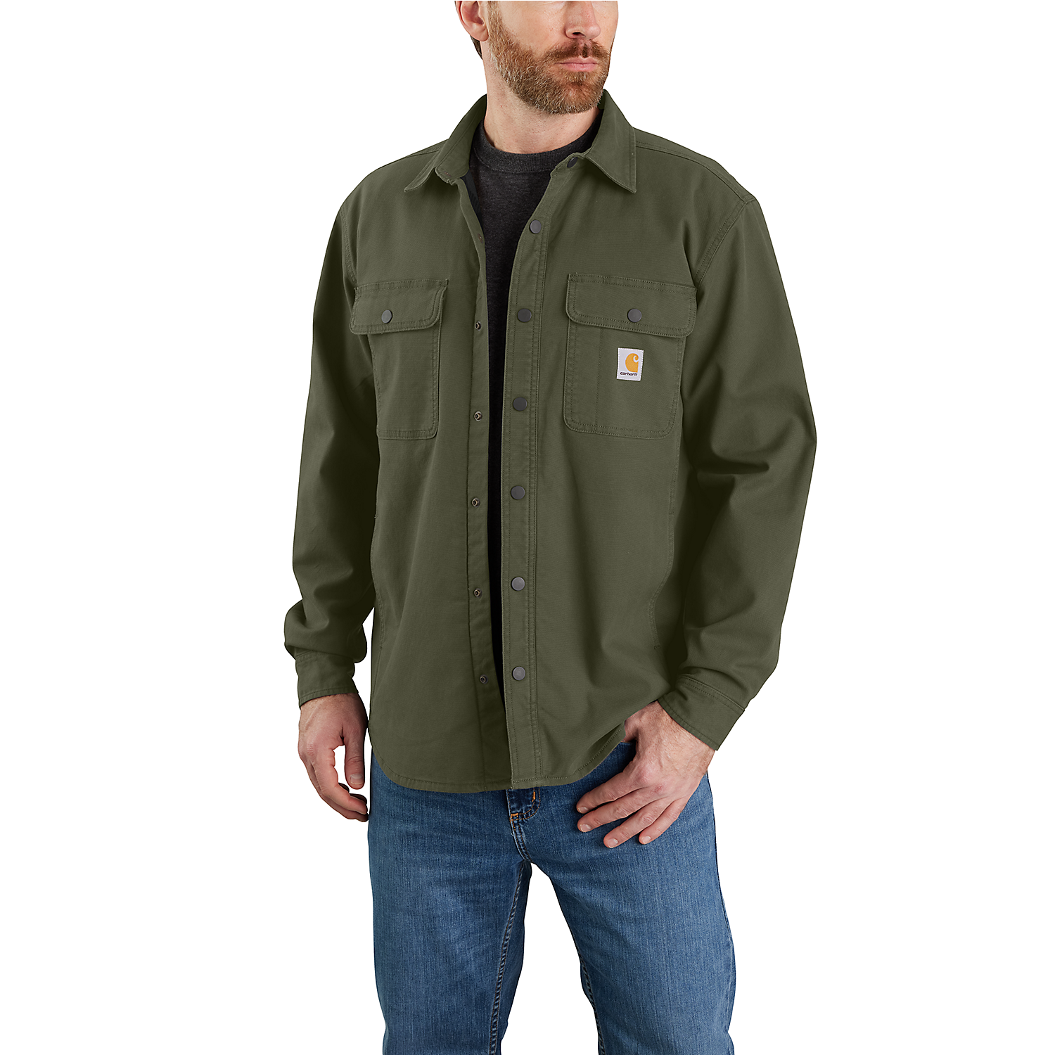 Carhartt Canvas & Fleece shirt jac 105419 -G72 Basil