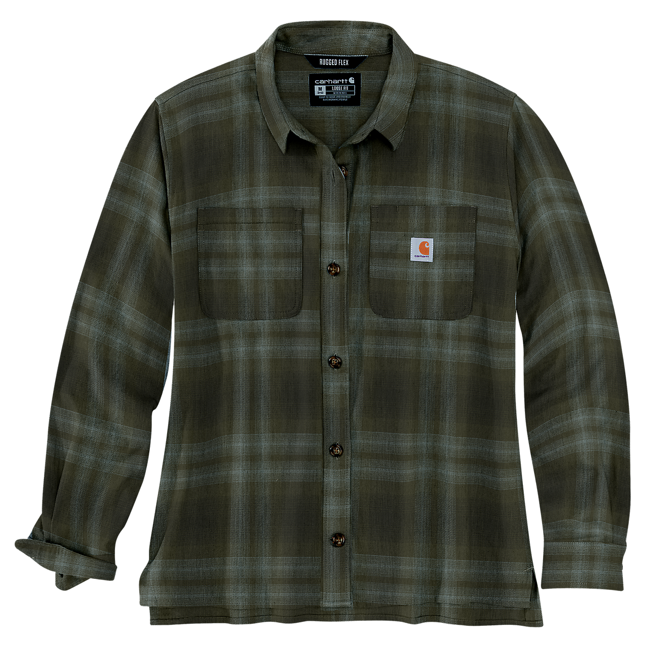 Carhartt Loose Fit Flannel Shirt - 105574 Basil