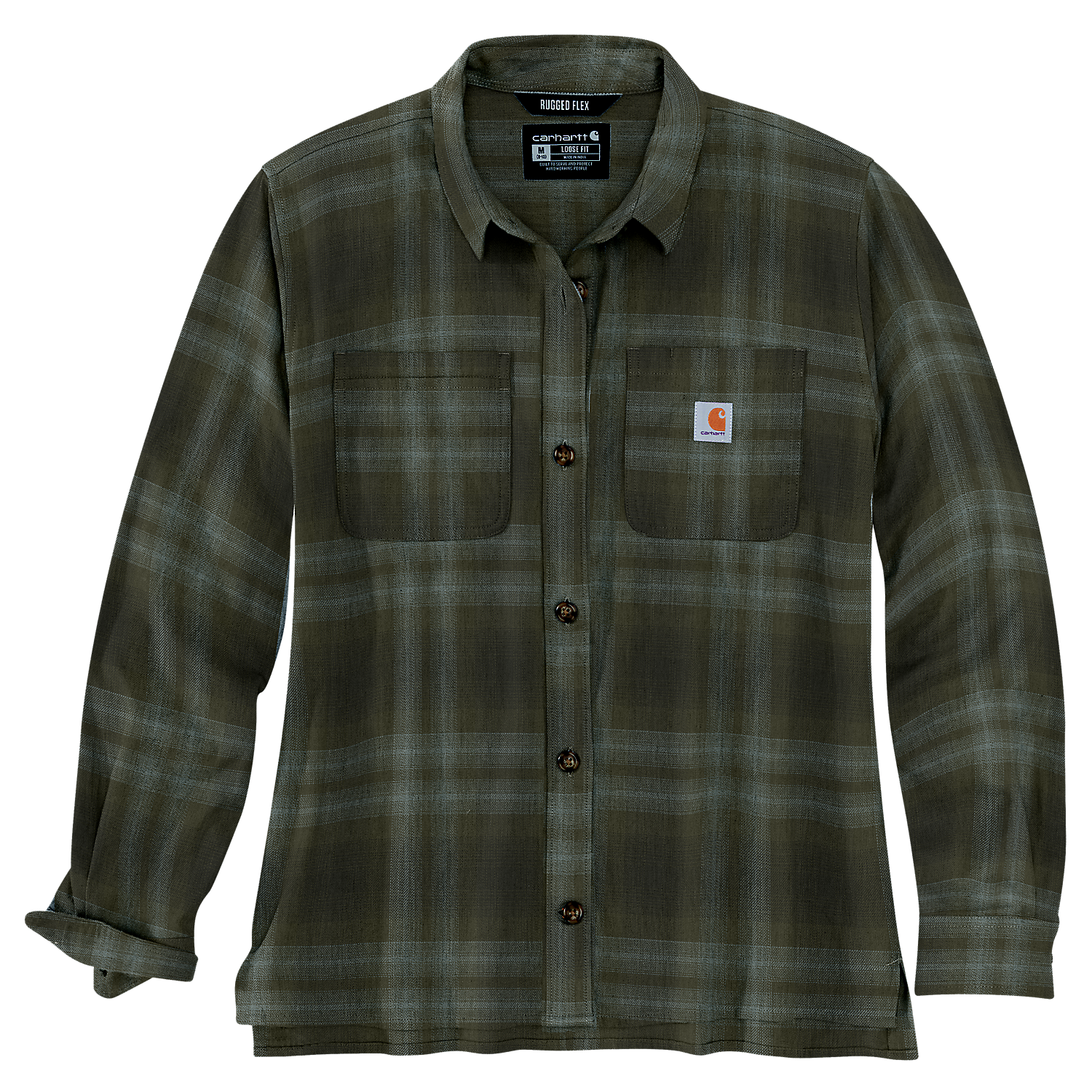 Carhartt Loose Fit Flannel Shirt - 105574 Basil