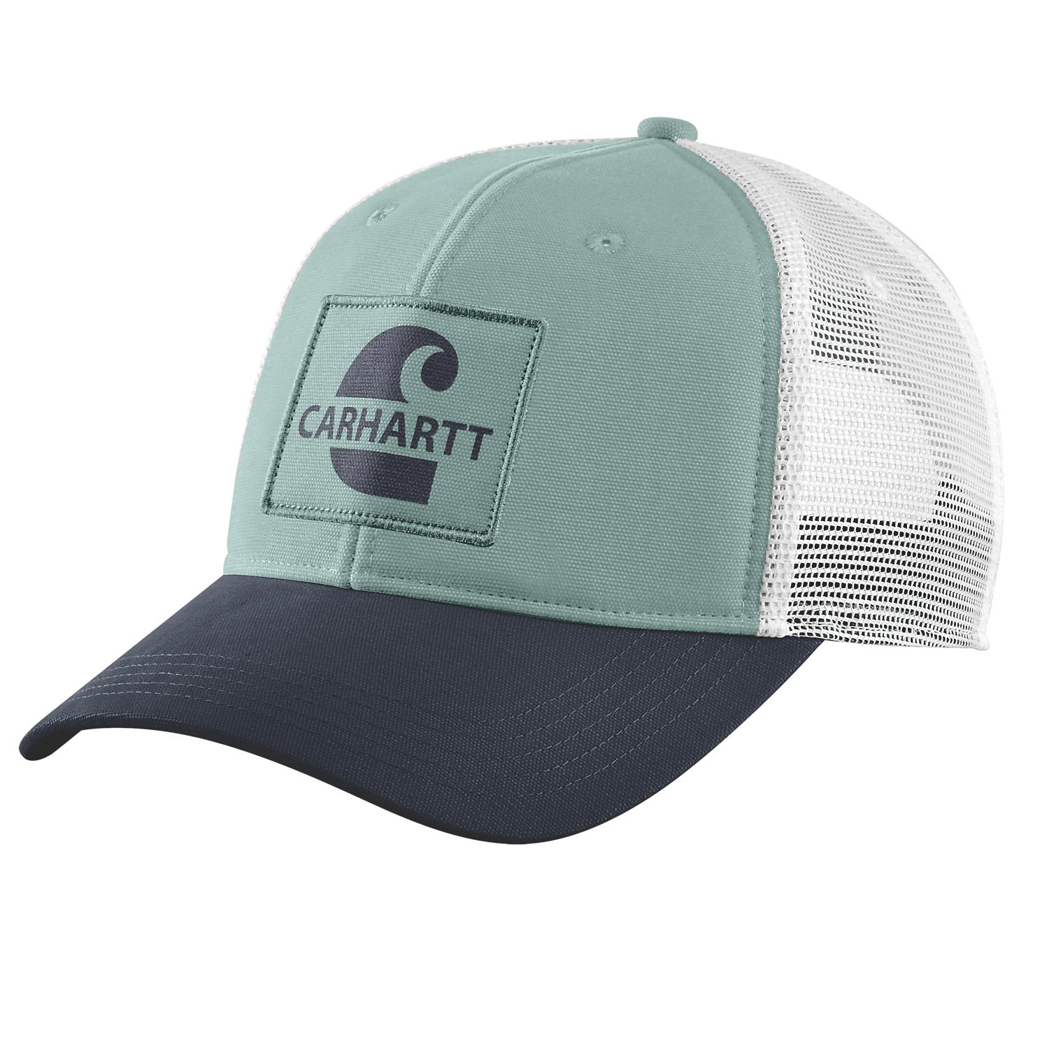 Carhartt Canvas Mesh-back Core Graphic Cap - Blue surf 105692