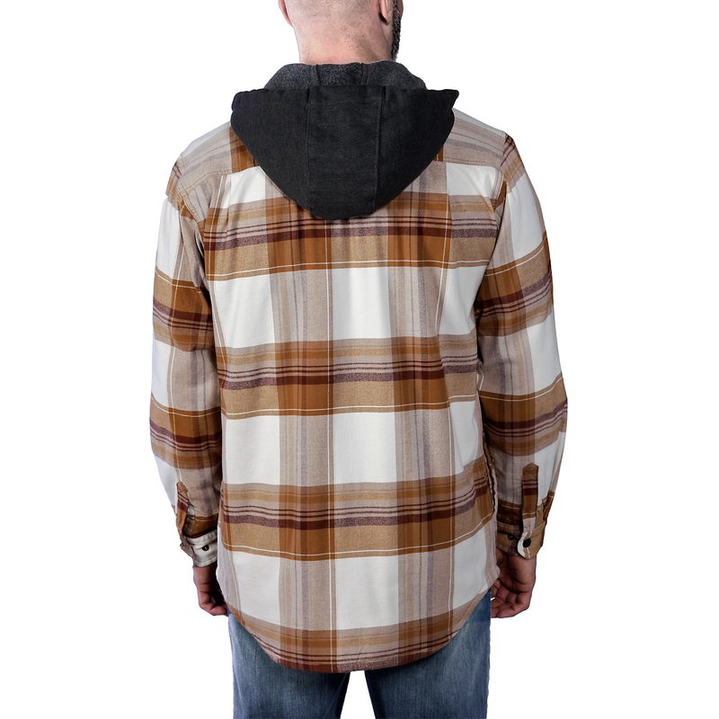 Carhartt Flannel Fleece Lined Hooded Shirt Jac - 105938