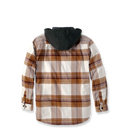 Carhartt Flannel Fleece Lined Hooded Shirt Jac - 105938