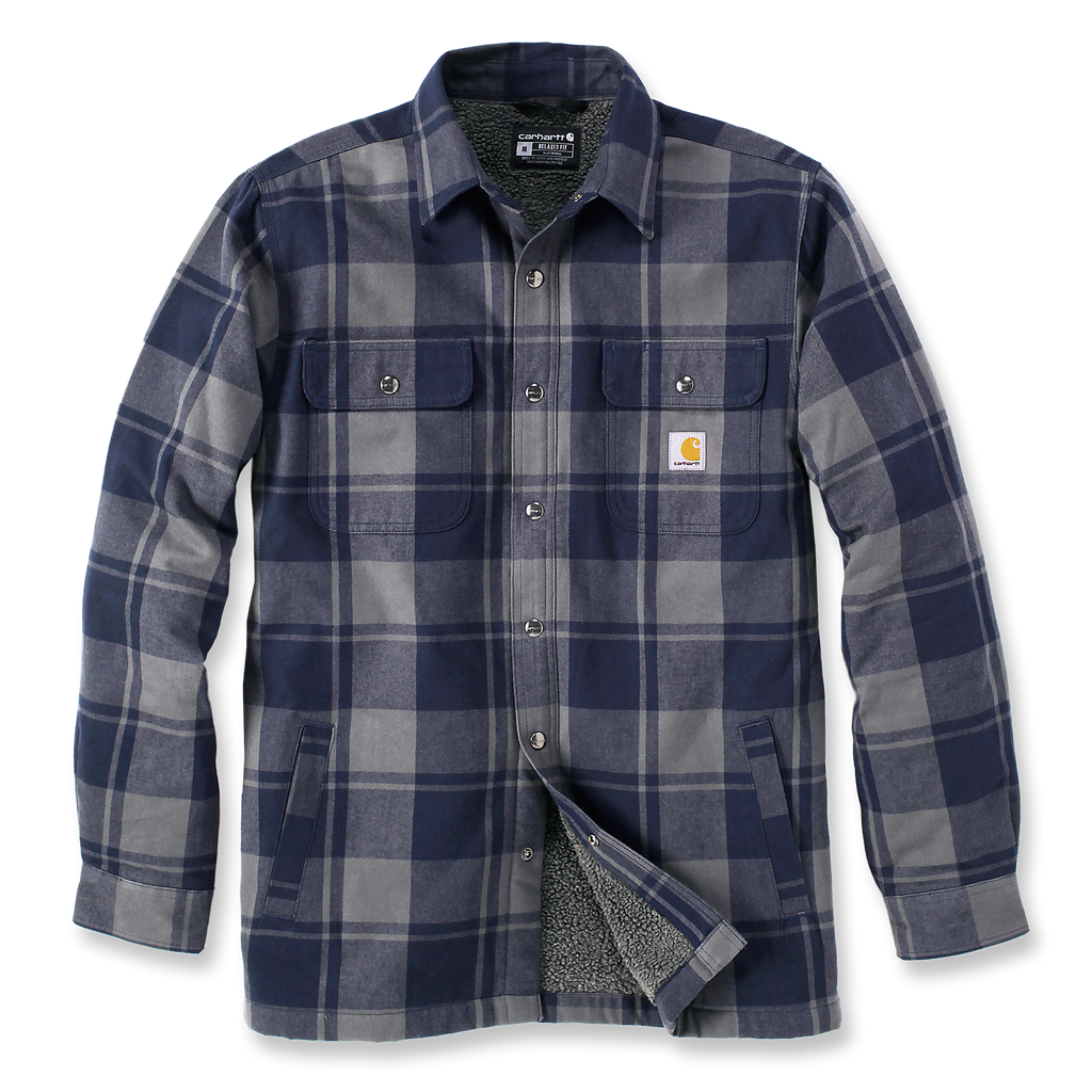 Carhartt hubbard sherpa sales lined flannel shirt jac