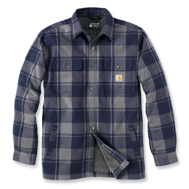 Carhartt Relaxed Fit Flannel Sherpa Lined Shirt Jac - 105939 412