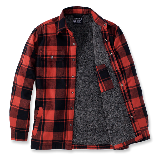 Carhartt Sherpa Lined Shirt Jac - 105939 R81 Carhartt Sherpa Lined Shirt Jac - 105939 R81