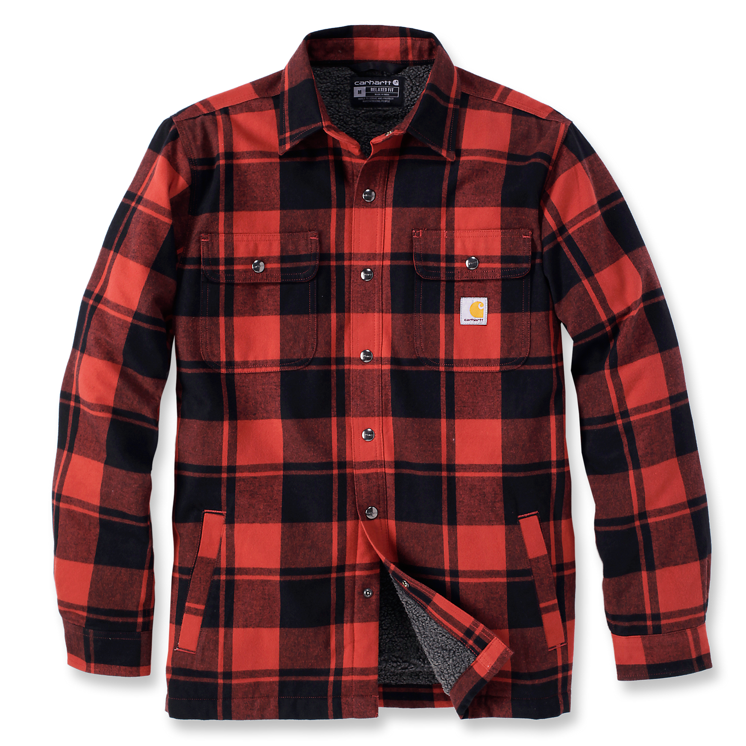 Carhartt Sherpa Lined Shirt Jac - 105939 R81 Carhartt Sherpa Lined Shirt Jac - 105939 R81