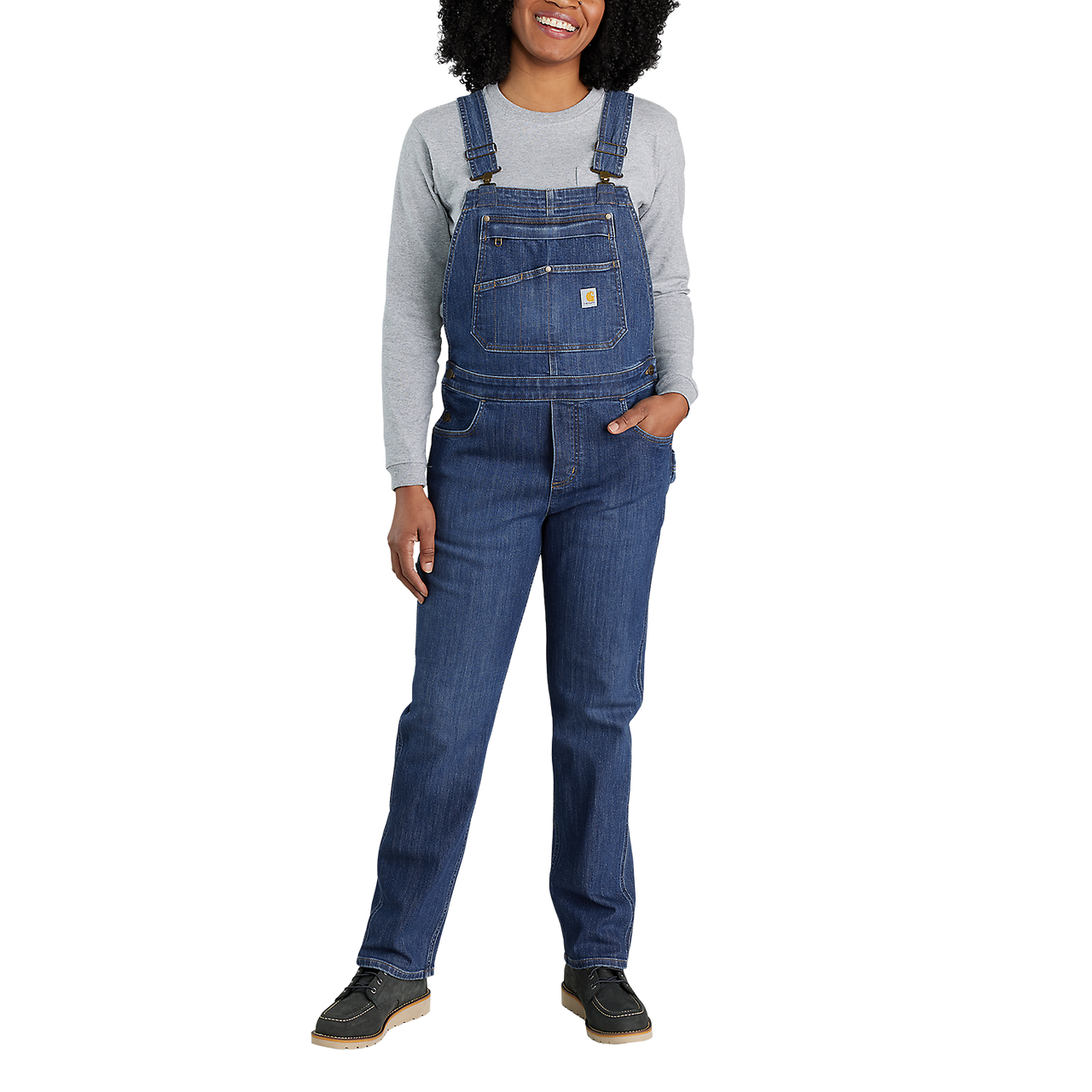 Carhartt Female Bib Overall Denim - 106002