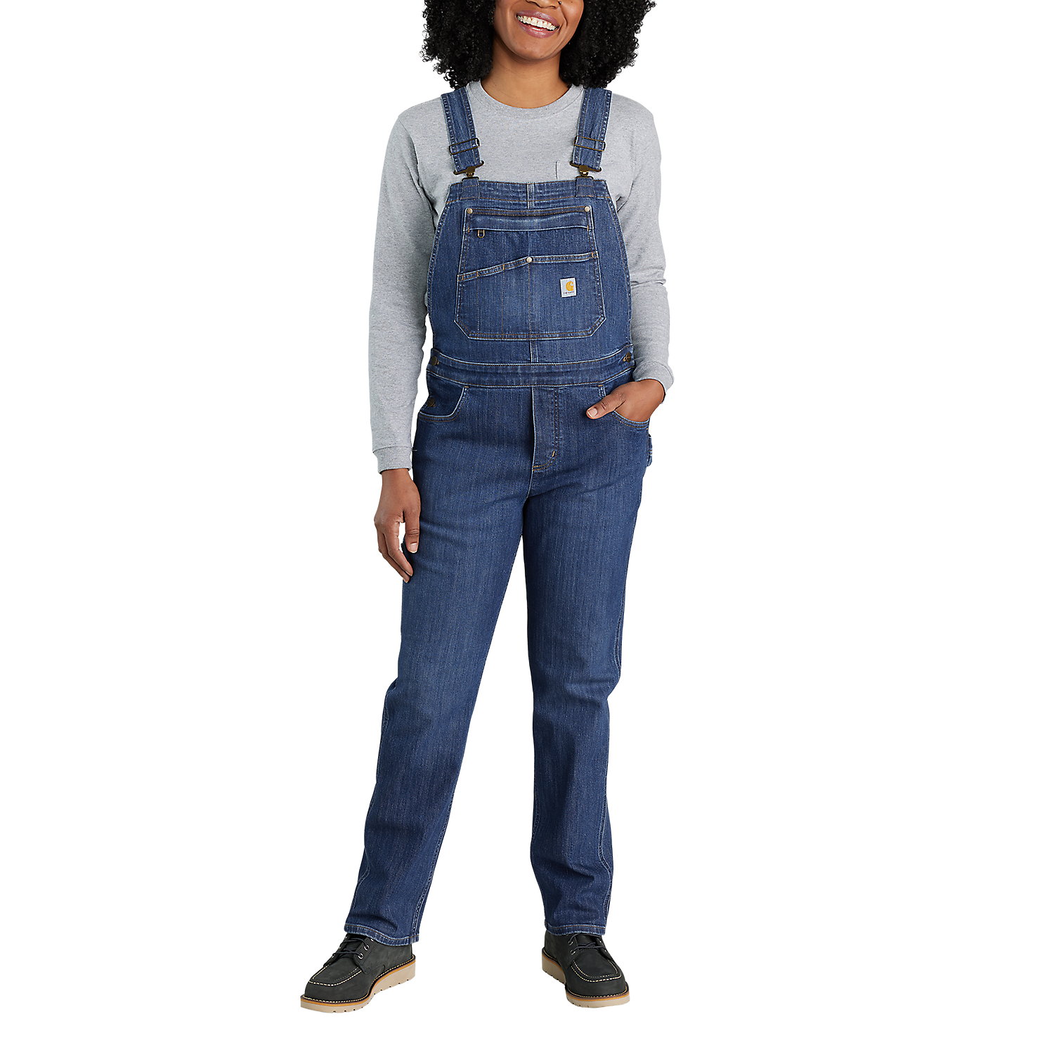 Carhartt Female Bib Overall Denim - 106002