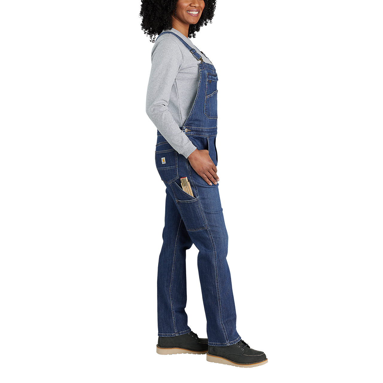 Carhartt Female Bib Overall Denim - 106002