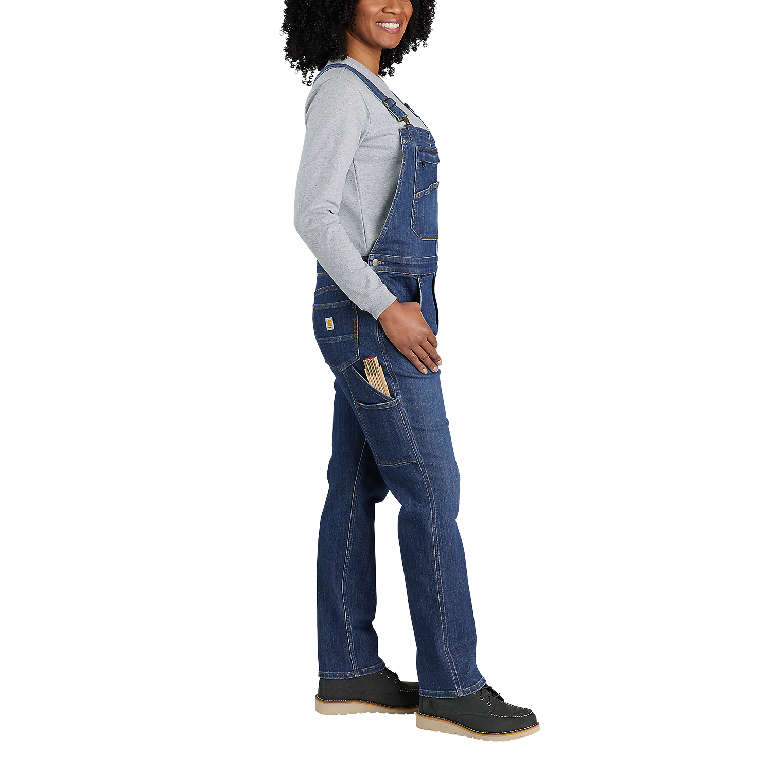 Carhartt Female Bib Overall Denim - 106002