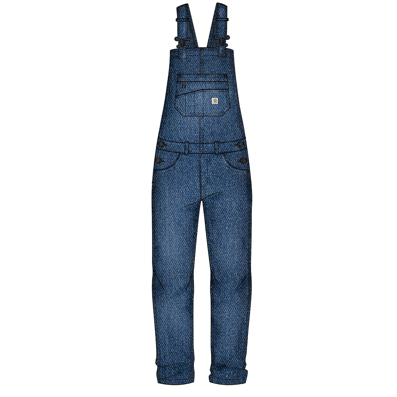 Carhartt Female Bib Overall Denim - 106002