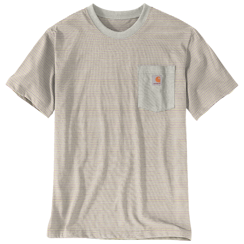 Carhartt Relaxed S/S T-shirt met zak en strepen - 106145 W29