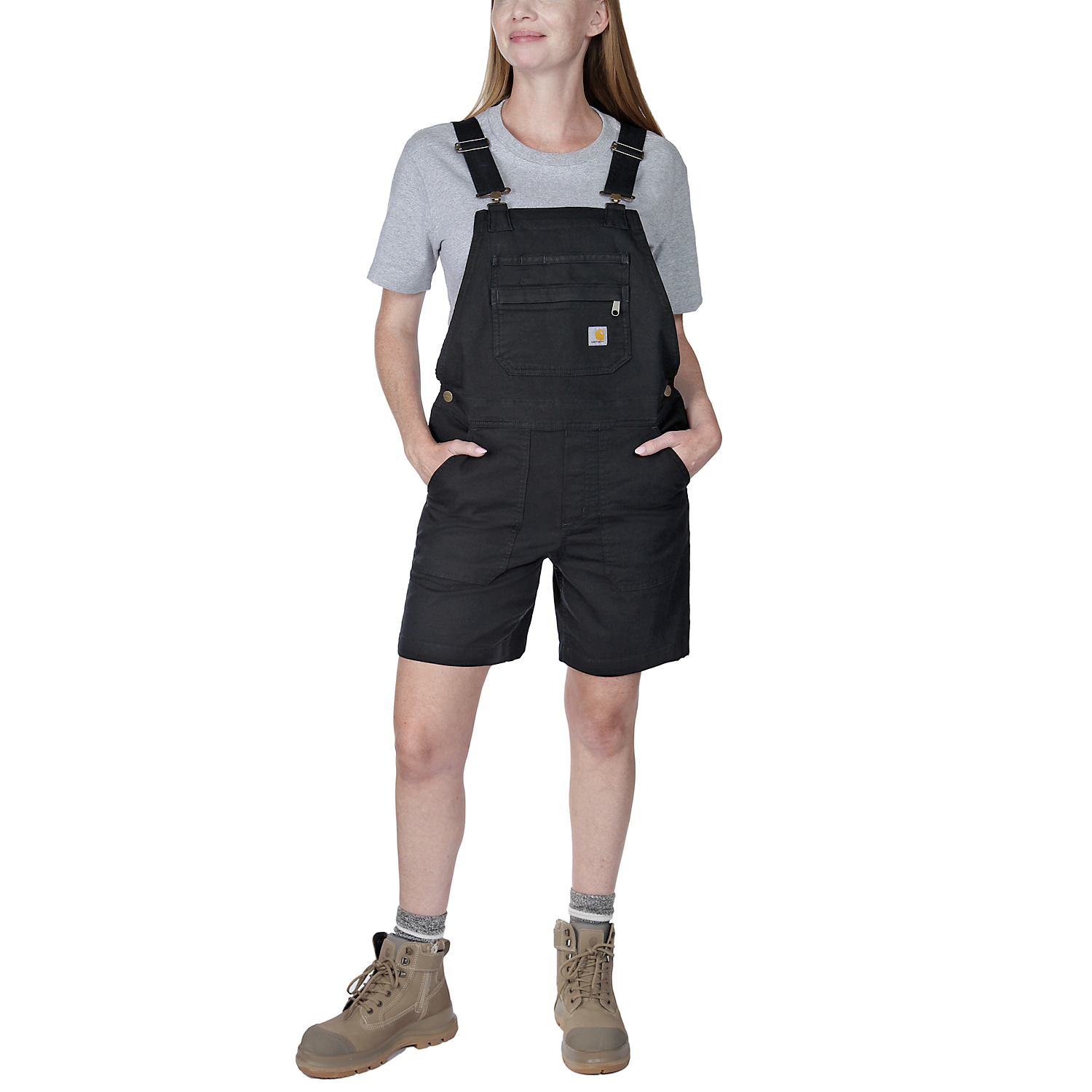 Carhartt Dames Relaxed Fit Canvas Shortall - 106197 Zwart
