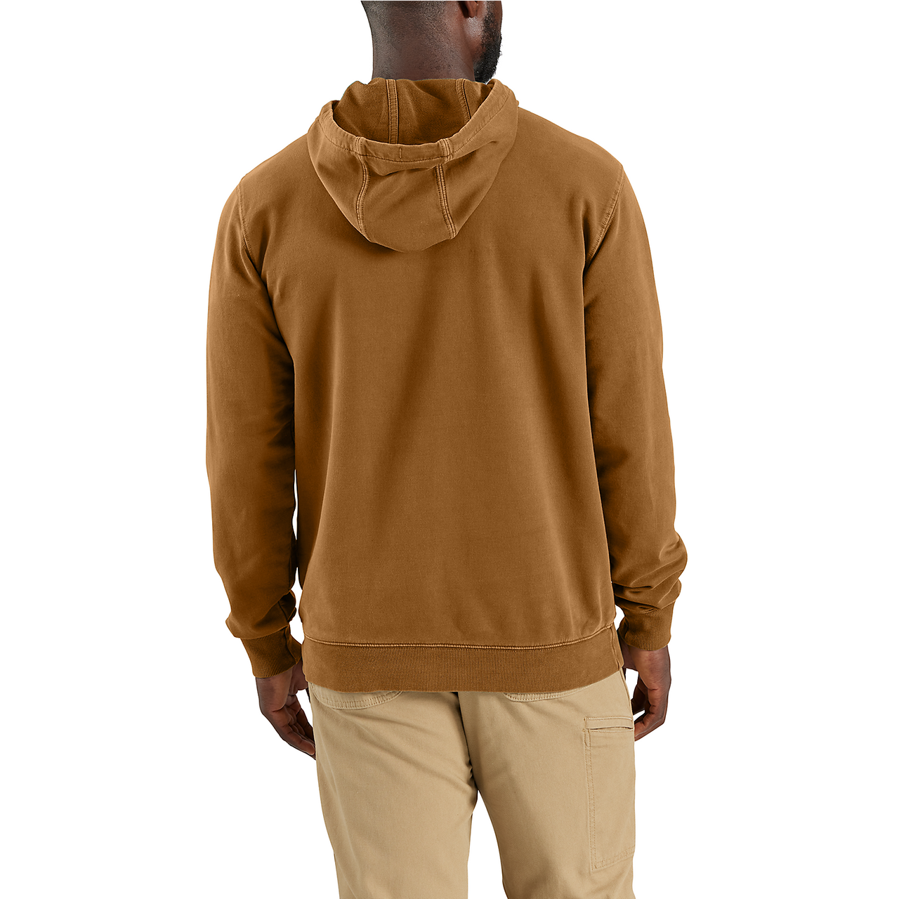 Carhartt Garment dyed sleeve logo sweater 106253-BRN